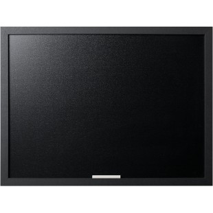 Bi-Office Optimum Tableau a  craie Noir 60 x 45 cm Cadre en MDF Noir Mat