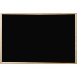 Bi-Office Basic Tableau a  craie Noir 90 x 60 cm Cadre en Pin