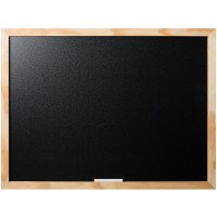 Bi-Office Optimum - Tableau a  Craie Noir, 60 x 45 cm, Cadre en Bois de Pin