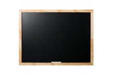 Bi-Office Optimum - Tableau a  Craie Noir, 60 x 45 cm, Cadre en Bois de Pin