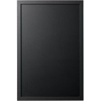 Bi-Office Back2Chalk Essentials Tableau a  craie Noir Cadre en MDF Noir Mat 60x40cm