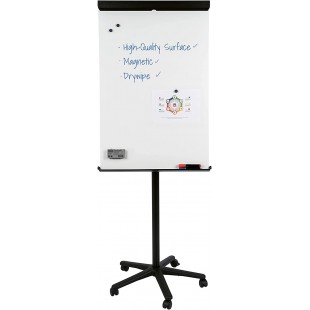 Bi-Office Chevalet de Conference Mobile, Magnetique, Sans Cadre 70x100 cm