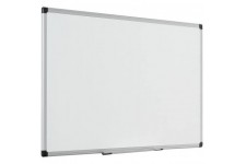 Bi-Office Maya Tableau blanc emaille avec cadre en aluminium 90 x 60 cm Blanc