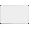Bi-Office Maya Tableau blanc emaille avec cadre en aluminium 90 x 60 cm Blanc
