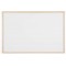 Bi-Office Budget - Tableau Blanc Magnetique, 90 x 60 cm, avec 1 Marqueur et 2 Aimants, Tableau a  Memo avec Cadre en Bois et Sur