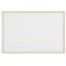 Bi-Office Budget - Tableau Blanc Magnetique, 90 x 60 cm, avec 1 Marqueur et 2 Aimants, Tableau a  Memo avec Cadre en Bois et Sur