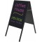 Bi-Office Tableau chevalet de trottoir 1200 x 600 mm Noir