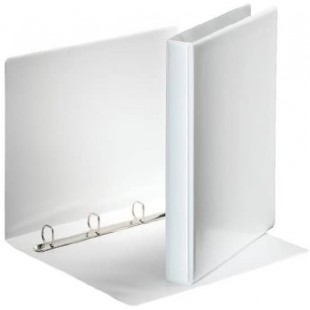 ESSELTE Classeurs 4 anneaux personnalisable 3 poches dos de 35 mm A4 2 pochettes blanc