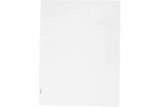 Esselte Quality, Pochettes Plastique Perforees A3 Portrait, Matiere Grainee Mate Transparente, Ouverture sur le haut, Polypropyl