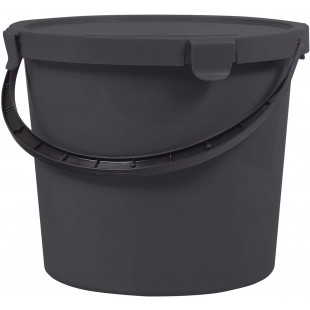 Plast Team Seau avec Couvercle, 10 l, Castle Rock, Taille Unique