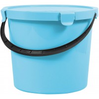 Plast Team Berry Seau avec couvercle Bleu clair 10 l