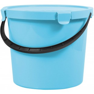 Plast Team Berry Seau avec couvercle Bleu clair 10 l