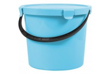 Plast Team Berry Seau avec couvercle Bleu clair 10 l