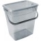 Plast Team Boite de rangement pour poudre a lessive avec couvercle (6 l, gris)