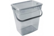 Plast Team Boite de rangement pour poudre a lessive avec couvercle (6 l, gris)