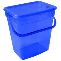 Plast Team Boite de rangement pour poudre a lessive avec couvercle (6 l, bleu)