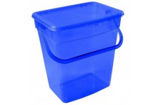 Plast Team Boite de rangement pour poudre a lessive avec couvercle (6 l, bleu)