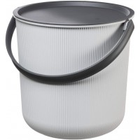 Plast Team Akita Seau de Rangement recycle 53 l Gris/Noir