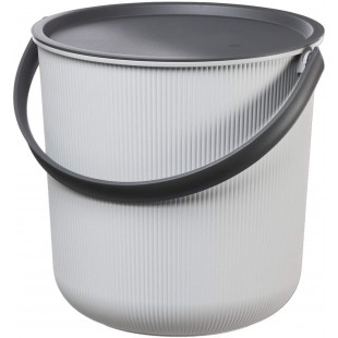 Plast Team Akita Seau de Rangement recycle 53 l Gris/Noir