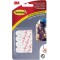 Command Bandes de Suspension pour Petites Photos, Lot de 12 Bandes Adhesives, Blanches - Fixation sans Dommage - Pour Posters, C