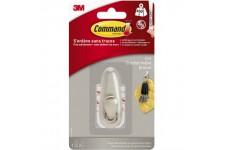 Crochet Metal Deco Nickel Brosse Petit Modele Command FC11-BN