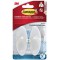 Command 3m Crochet pour Salle de Bain, Plastique, Blanc Noir
