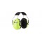 3M Casque antibruit enfant Peltor H510AK, vert fluo. Taille ajustable. Contre des niveaux de bruit de 87 a  98 dB (SNR : 27dB) 