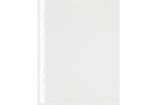 Esselte, Pochettes Plastique Perforees A5, Matiere Grainee Mate, Ouverture sur le haut, Polypropylene 43 Microns, Lot de 100, 23