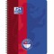 Oxford Collegeblock A4 + Duo 80 Feuille, Bleu/Rouge