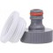  WL-2198 Raccord de Robinet 3/1/2" avec raccord de Robinet et raccord d'embrayage Gris 4 x 2 x 2 cm