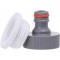 'Blf25 WL 2199 1 connecteur de Robinet Mamelon White Line avec 1/2/3/10,2 cm Filetage Interne 2 x 2 x 2 cm, Gris