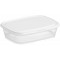 GASTROMAX 79510 Boite de Conservation Alimentaire, Plastique, Transp./White, 0,5 L