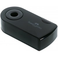Faber-Castell 182700 Taille-Crayon "SLEEVE" 2 usages avec etui de Protection, noir