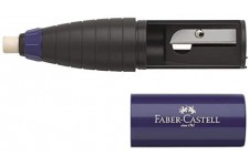 Lot de 12 : Faber-Castell 520310 Gomme de Taille-Crayon Combi Bleu/Rouge