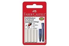 FABER-CASTELL Pack de 4 gommes de recharge pour Crayon gomme