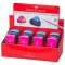 Lot de 12 : Faber Castell Taille-Crayon Sleeve 2 Trous avec Mini reservoir Taille-Crayons, Multicolore, 6933256640468