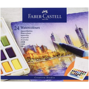 Faber-Castell Peinture aquarelle 24 couleurs (lot de 1)