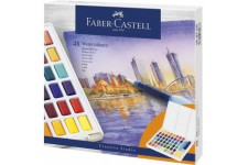 Faber-Castell 169748 Trousse de 48 aquarelles colorees