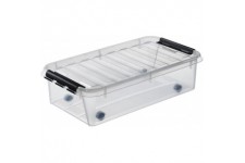 3541570 clipbox Smart Store Classic 35/35 l, avec roulettes, Transparent