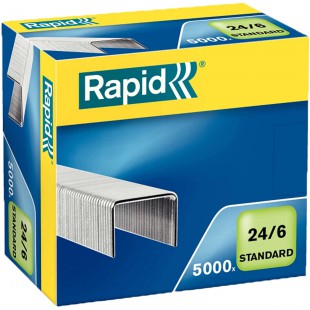 Rapid 24859800 Boite de 5000 Agrafes 24/6 mm Galva