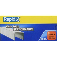 Rapid SuperStrong Agrafes 24/8+ x5000 24860100 Argent