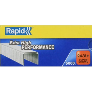 Rapid SuperStrong Agrafes 24/8+ x5000 24860100 Argent