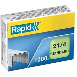 Rapid 24867600 Boite de 1000 Agrafes 21/4 mm Galva