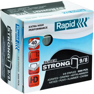 Rapid 24871000 Boite de 5000 Agrafes 9/8 mm Galva