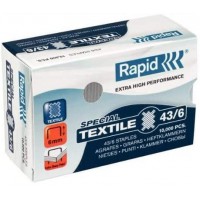 Rapid 24872200 Boite de 10000 Agrafes 43/6 Galva