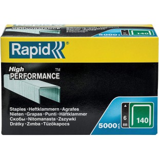 Rapid 11905711 Boite de 5000 Agrafes 140/6 Galva