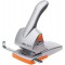 Rapid Perforateur HDC65, 65 feuilles, Reglette de guidage avec marquages des formats, Metal, Argent/Orange, Heavy Duty, 20922603