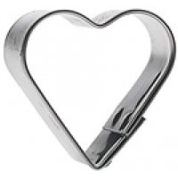 emporte-piece Coeur, Hauteur: 90 mm, INOX Noir