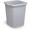 Durable 1800474050 Poubelle / corbeille de recyclage Durabin 90 litres, alimentaire, avec poignees de transport, gris