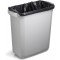 Durable 1800496010 Poubelle Durabin 60 litres, alimentaire, avec poignees, blanc